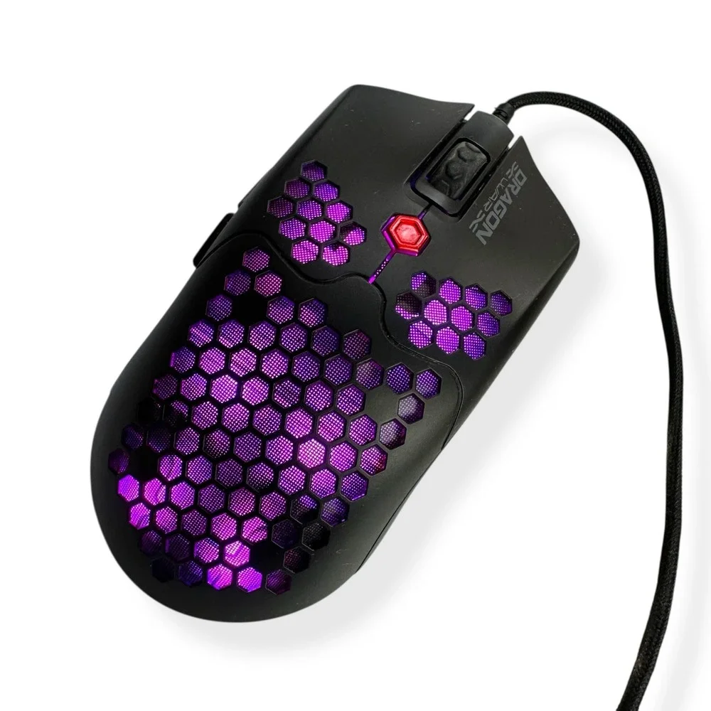 DragonWar G25 PHOENIX Pro Gaming Mouse Lights Up All Colors 12000dpi USB ELE-G25